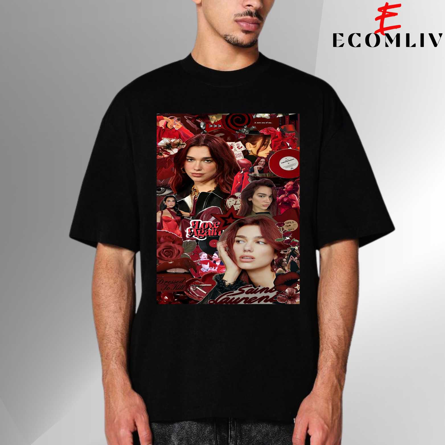 Dua Lipa Graphic Tee, Unisex Streetwear T Shirt, Fan Collector Merch
